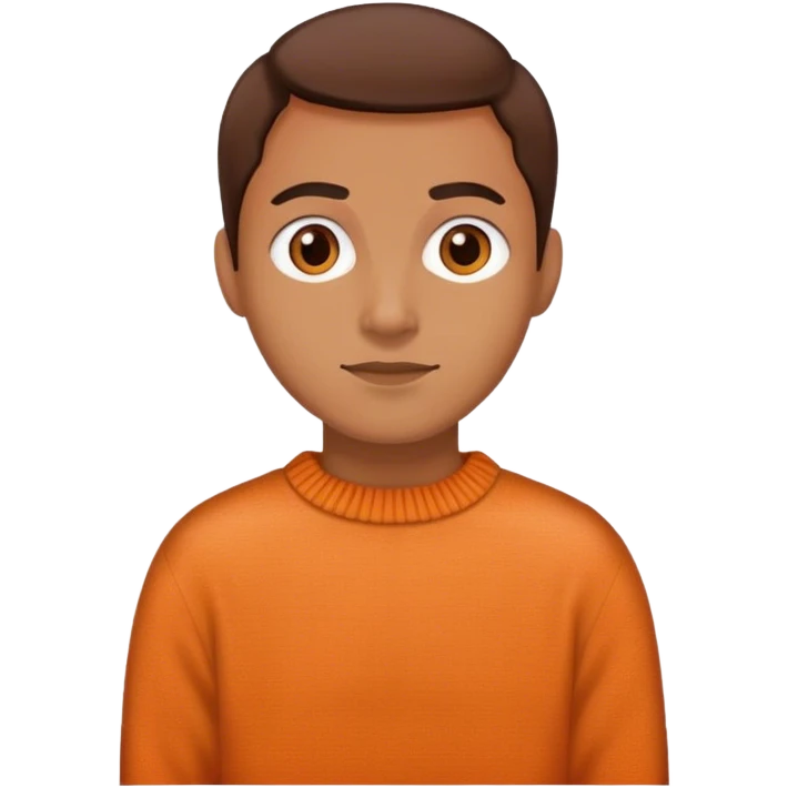 Orange and brown warm sweater emoji
