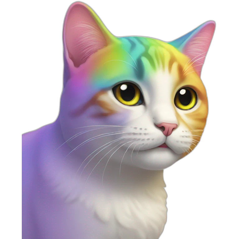Cat with rainbow  emoji
