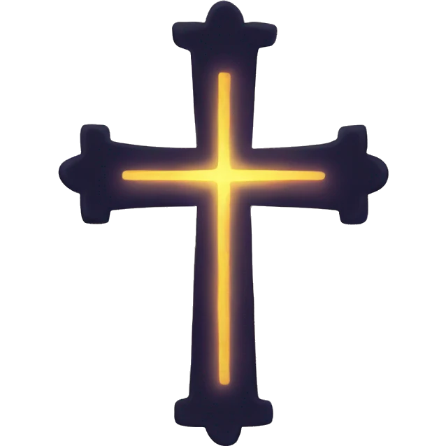 cross glowing emoji