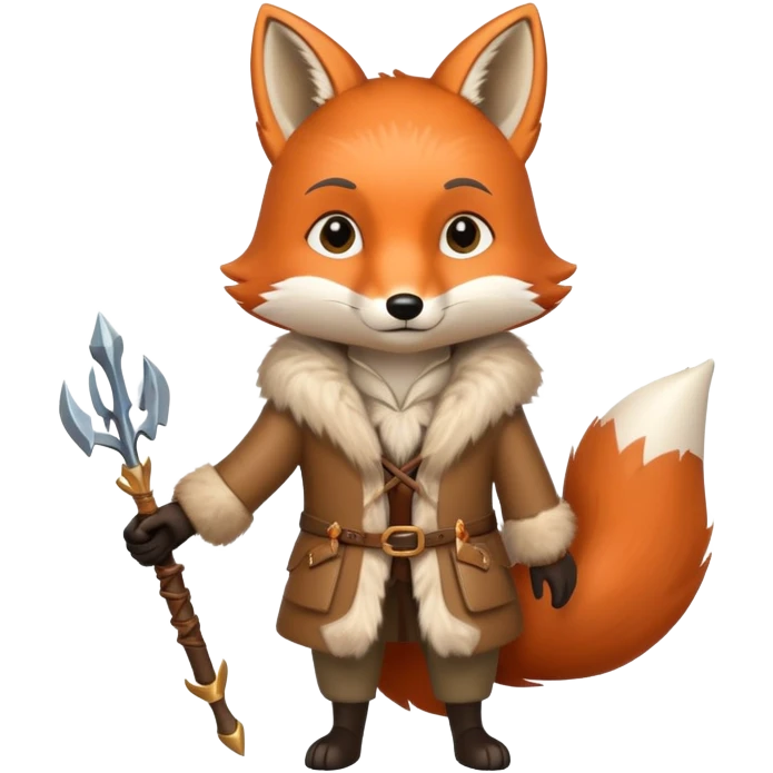 fox with archer, enchanted storybook mood, inspired by 'Once Upon a Broken Heart' emoji