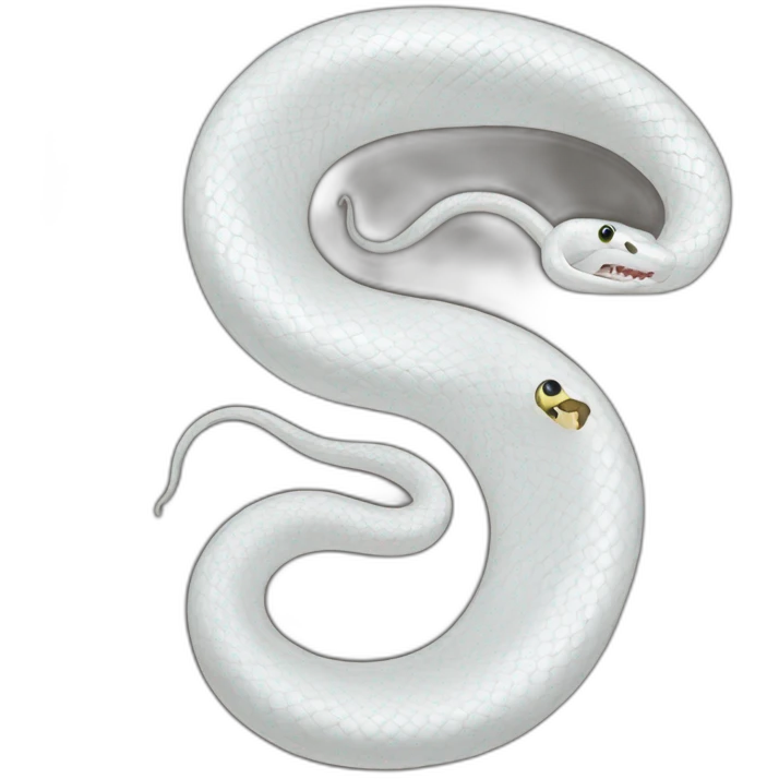 white snake emoji
