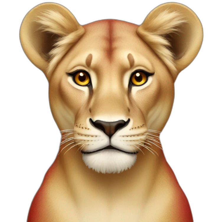 Red lioness emoji