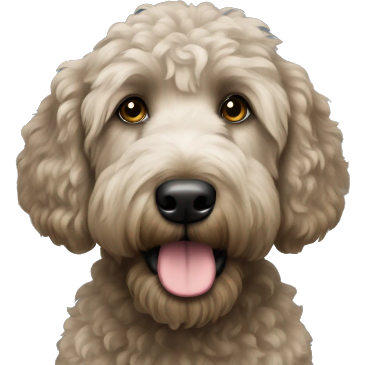 Black Goldendoodle emoji