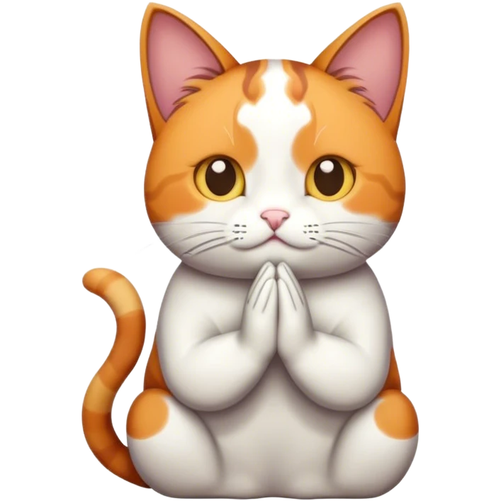 Cat praying emoji