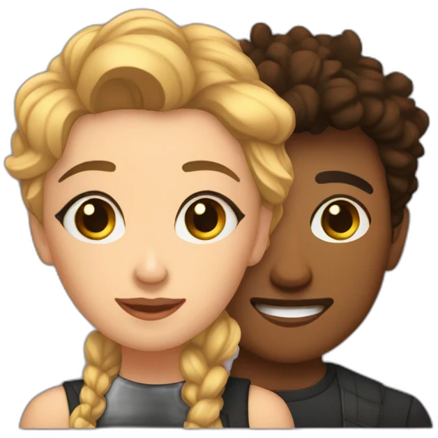 Lizzie Armanto and Axel cruysbergh emoji