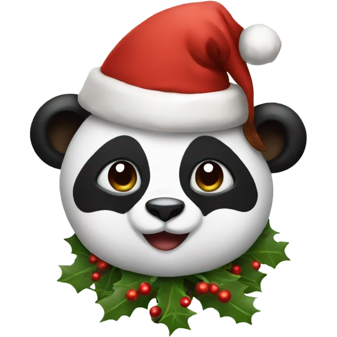 Christmas Panda emoji