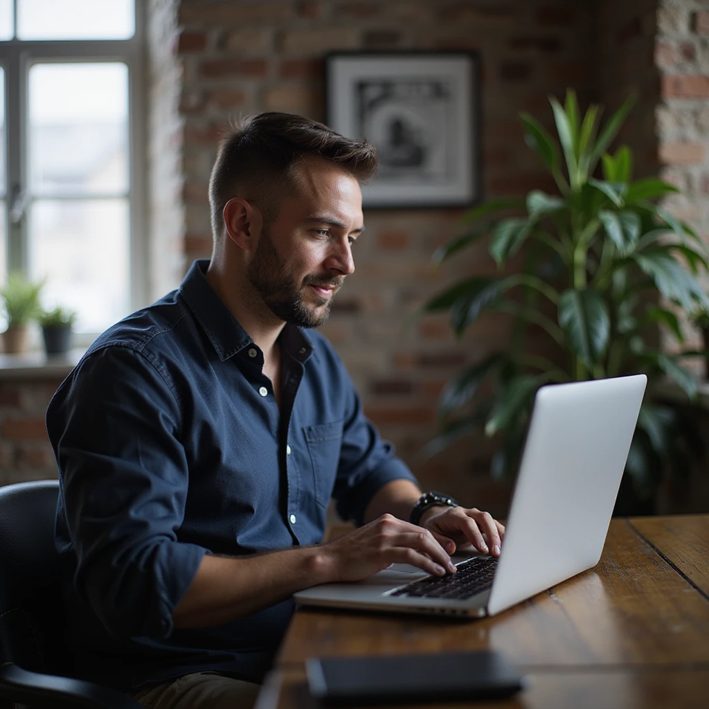 marketers working on his laptop emoji