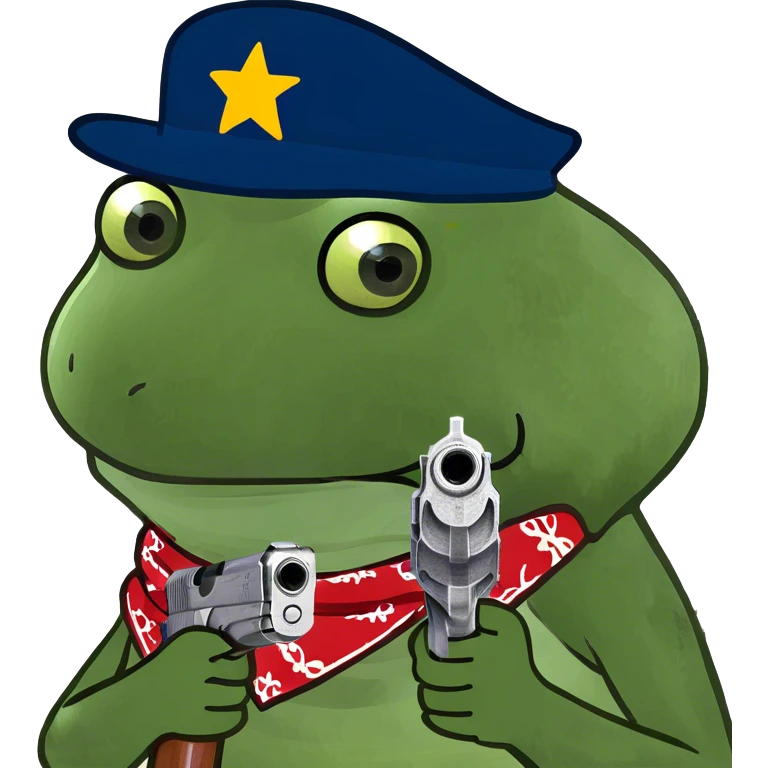 holding a gun emoji