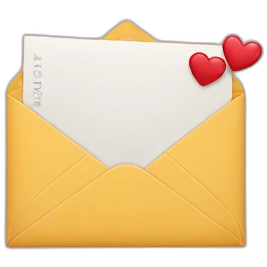 love envelope emoji