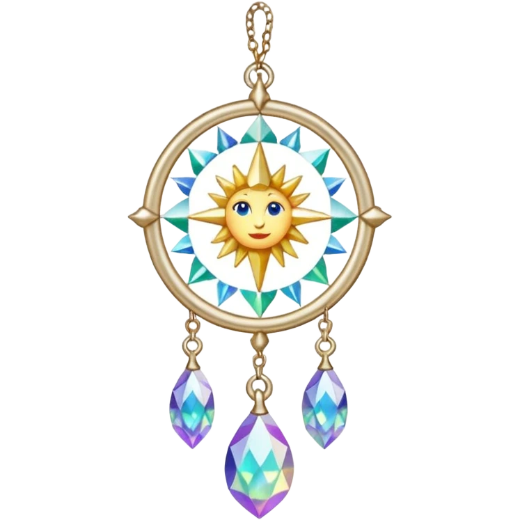 Hanging crustal sol Celestia suncatcher  emoji