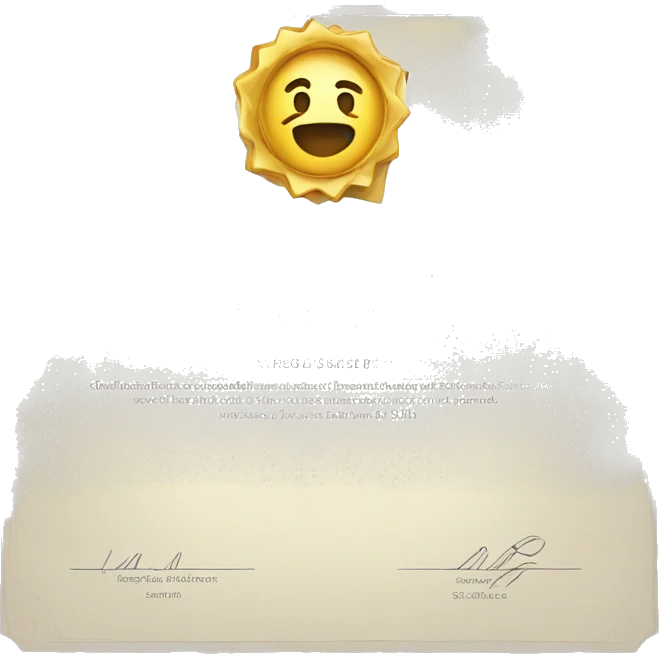 certificate emoji