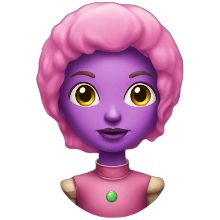Extraterrestre rose emoji