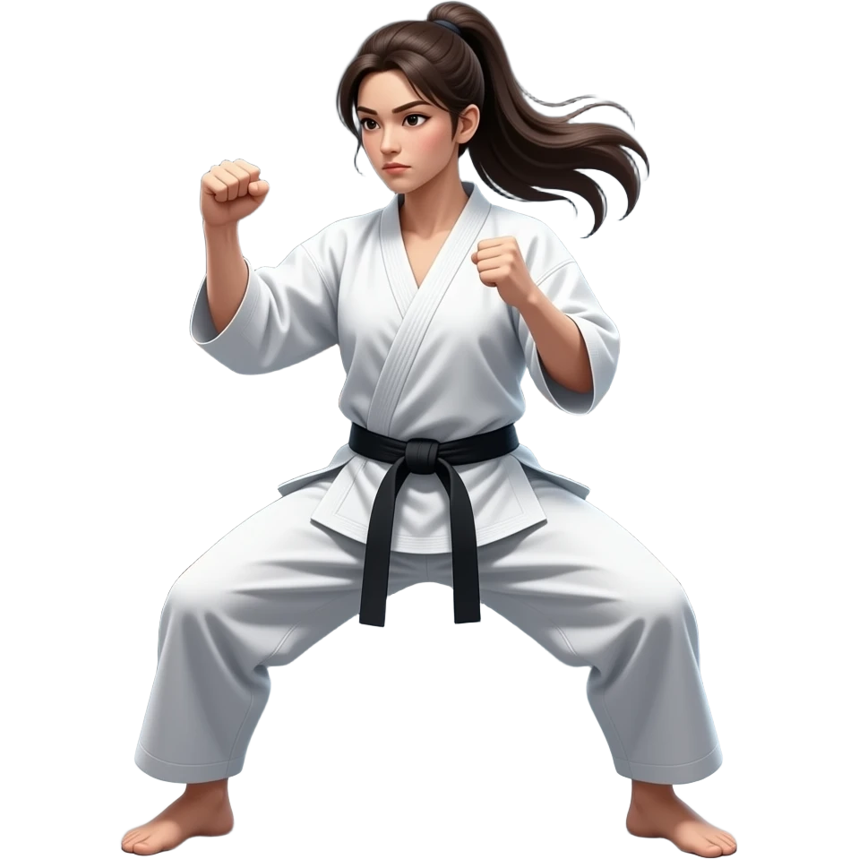 Naked girl fighting emoji