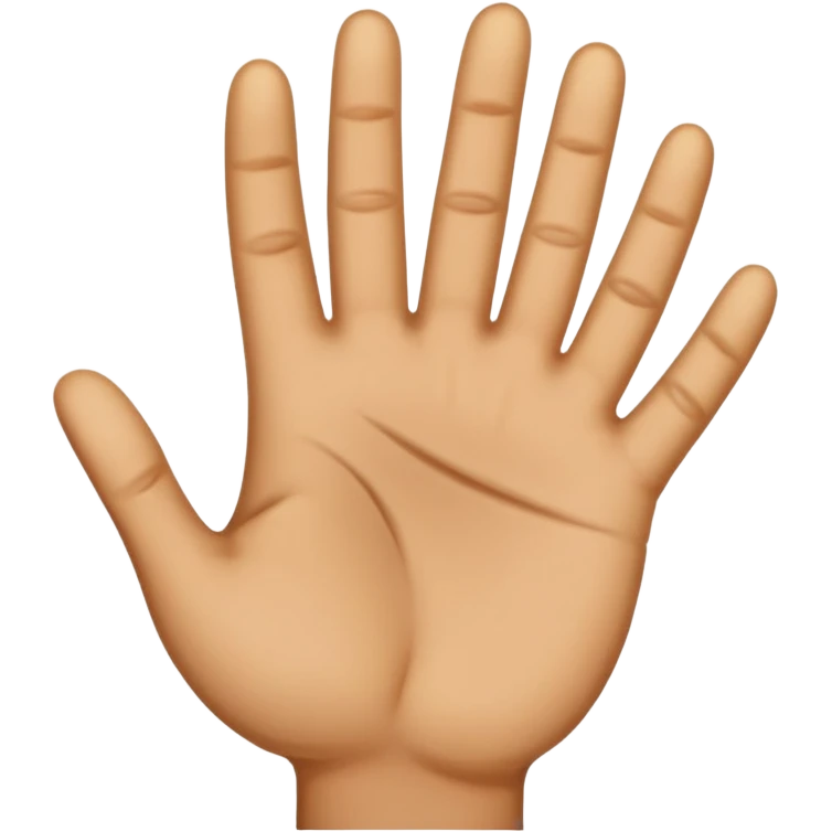 small hand palm emoji