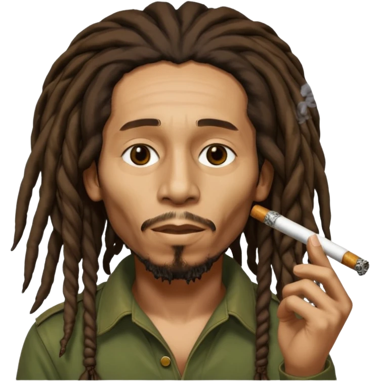 Bob Marley smoking a blunt  emoji