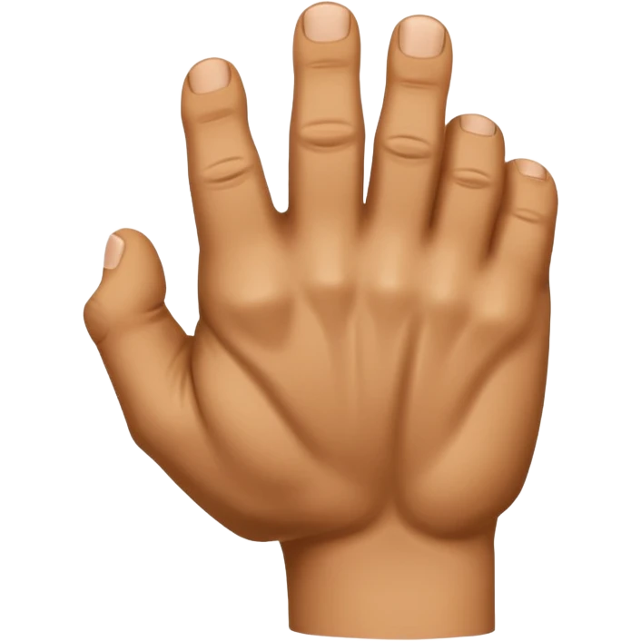 back of veiny fist rearview emoji
