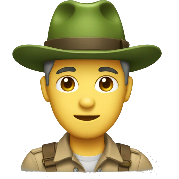 forest ranger hat emoji