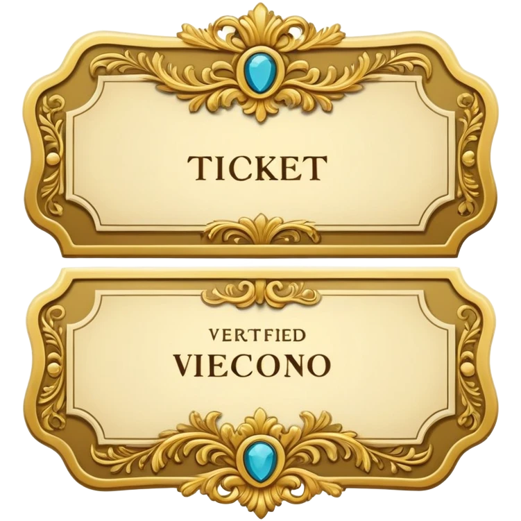 rococo verified ticket emoji
