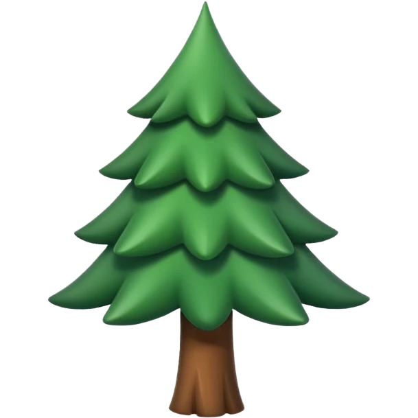 Fais le sapin plus petit, plus styé. Logo pour réseaux sociaux. emoji