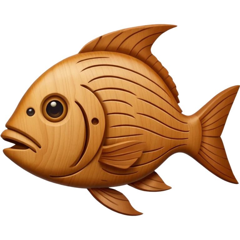 Wood fish emoji