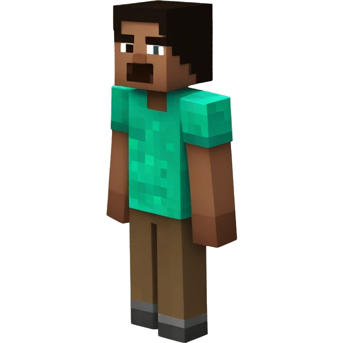Minecraft skin pose in left emoji