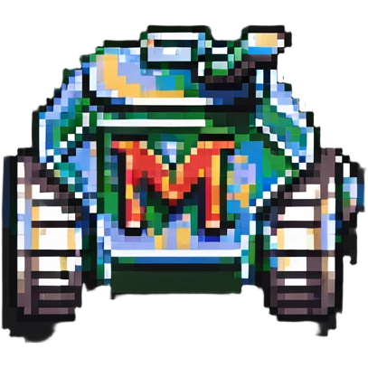 tank with the letter M written on it emoji