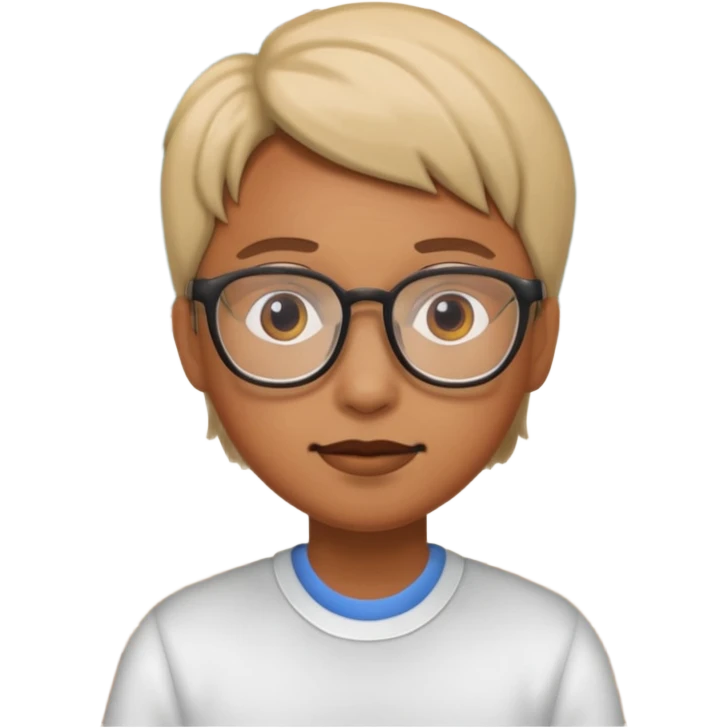 I am standing in the classroom. emoji