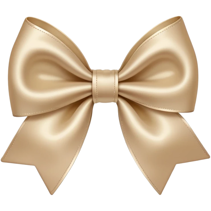 beige color bow🎀 emoji