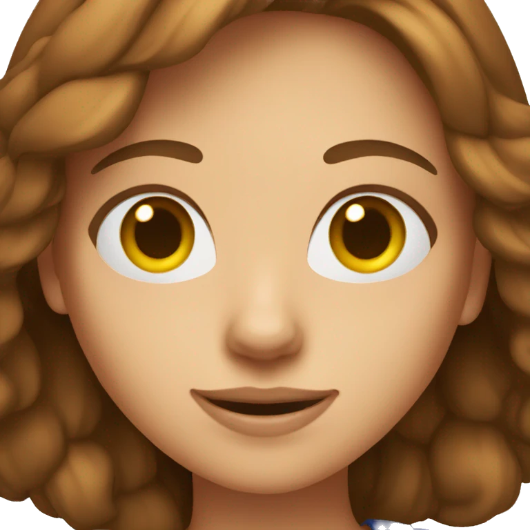 girl video creator with brown hair emoji