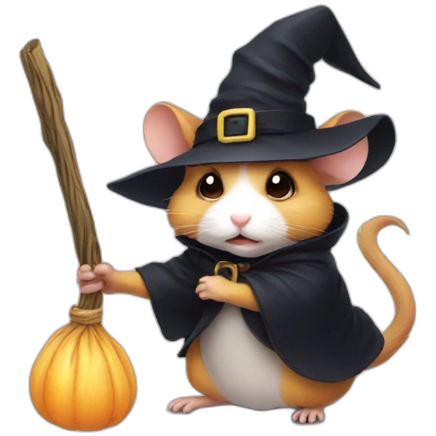witch -  hamster emoji