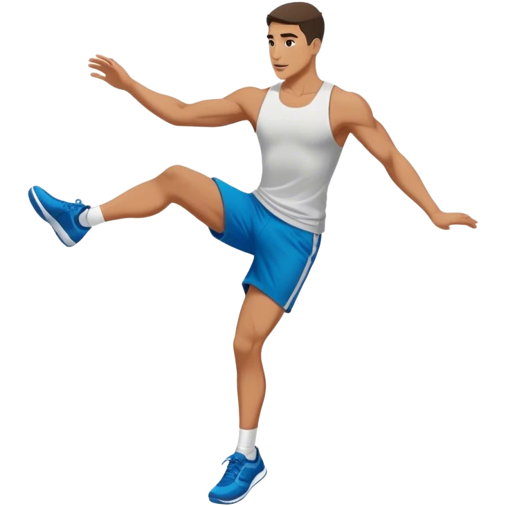 man Plyometric-step-up side-view emoji