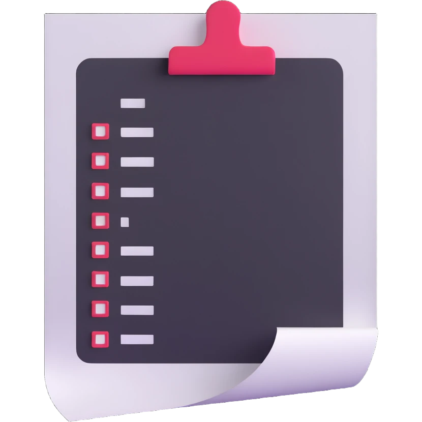 long curling to-do list paper looping up and down like a snake with tiny checkboxes fading into distance emoji