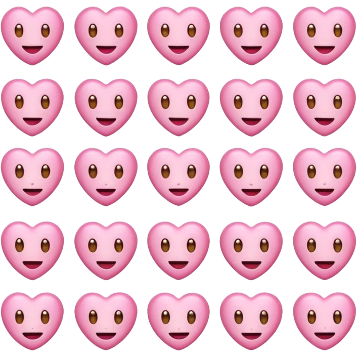 Emojis de color rosa emoji