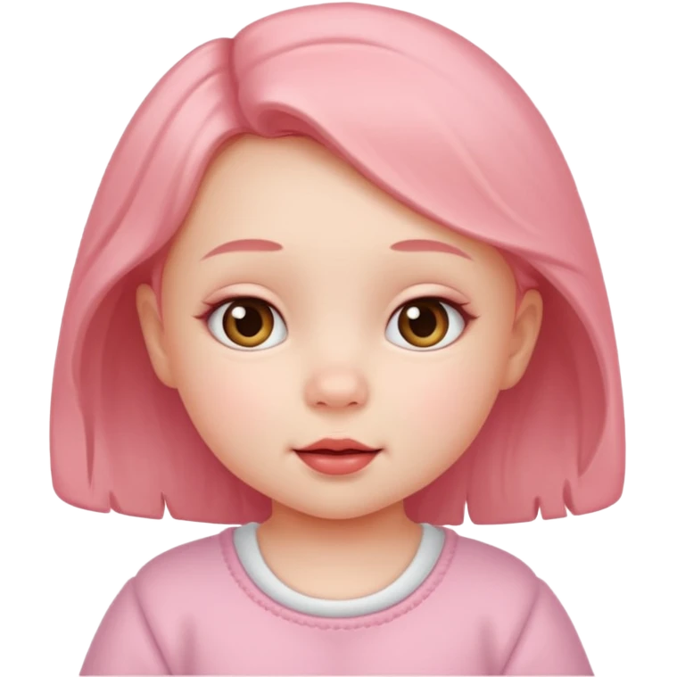 Cute girl baby emoji