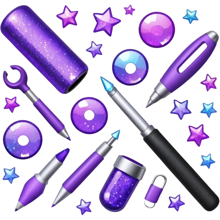Purple Glitter administrator tools emoji