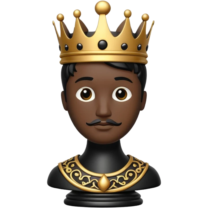 Chess king in balck emoji