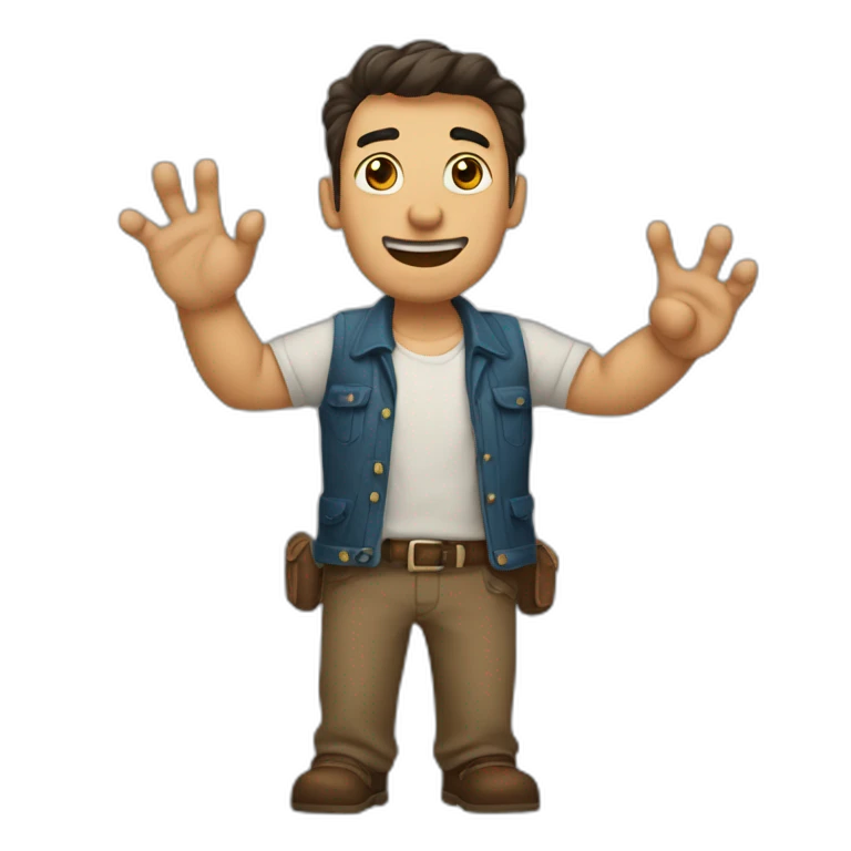 Hombre mano pulgar arriba emoji