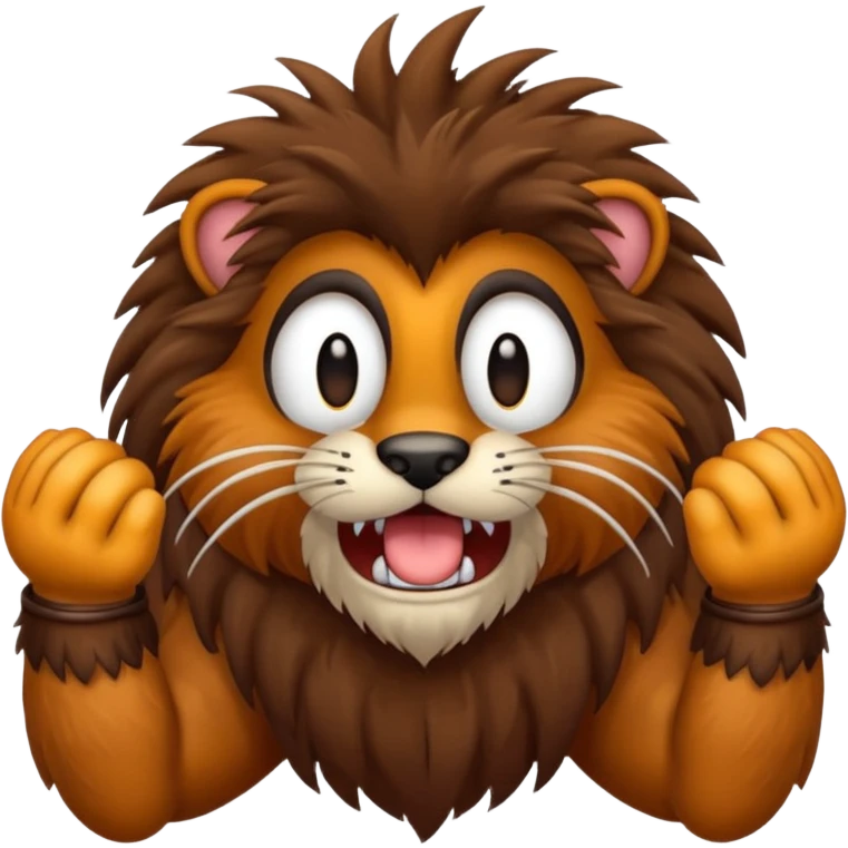 A crazy animal with hairy arms emoji