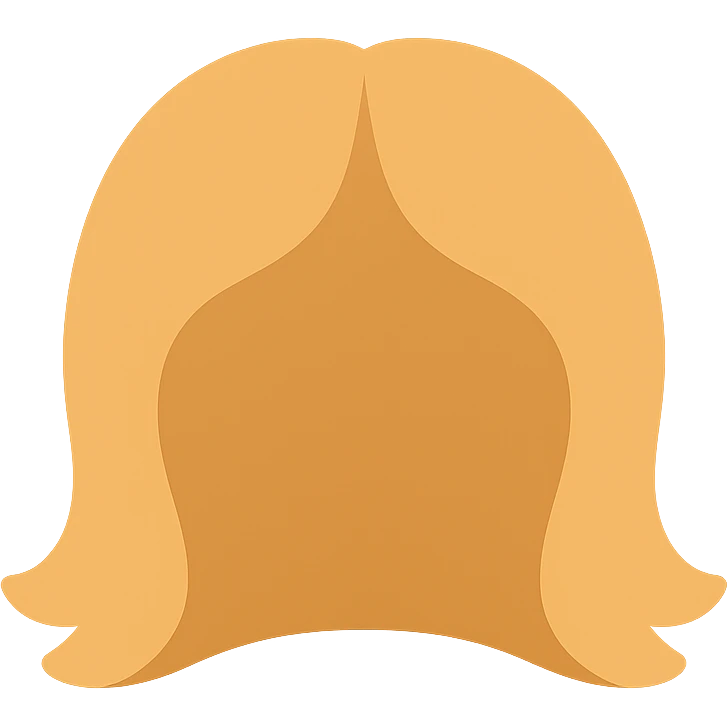 hair wig emoji