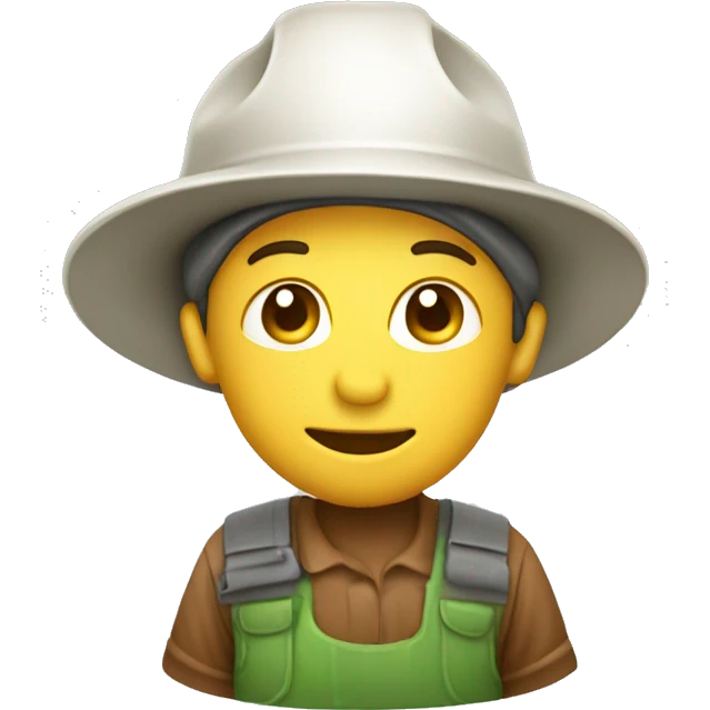 gardener pith helmet emoji