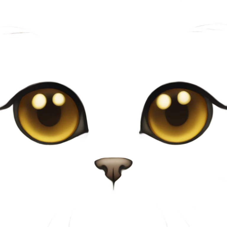 gray scottish fold long-hair cat emoji