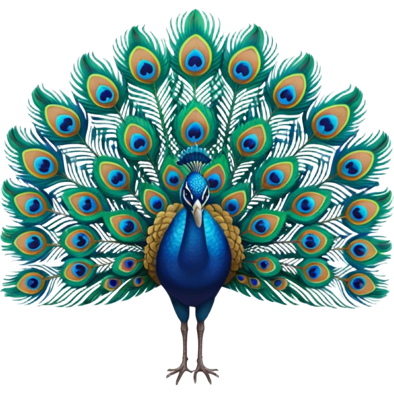 Peacock feathers emoji