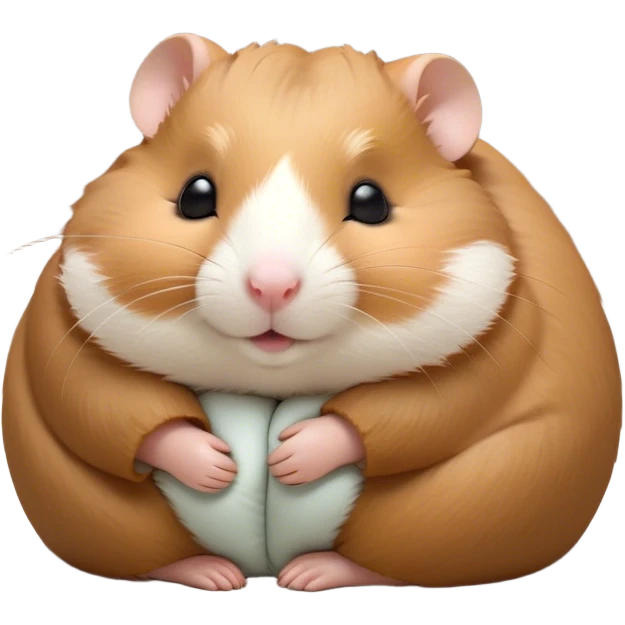 Meme-Worthy Cute Sleeping Brown Hamster Portrait Emoji, Head resting peacefully with a contented smile, showcasing a delightfully compact build and a luxuriously soft rich brown coat, eyes shut in a serene nap, Simplified yet hilariously adorable features, highly detailed, glowing with a soft, drowsy light, high shine, relaxed and utterly lovable, stylized with an air of playful laziness, bright and heartwarming, soft glowing outline, capturing the essence of a comically sleepy hamster, so meme-worthy it feels like it could instantly become the next viral sensation of adorable slumber! emoji