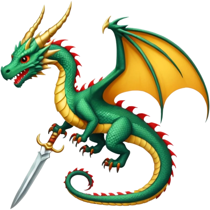 Fourth wing dagger tail dragon emoji
