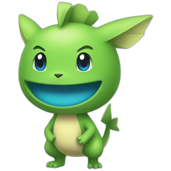 Pokémon Geen And cyan emoji