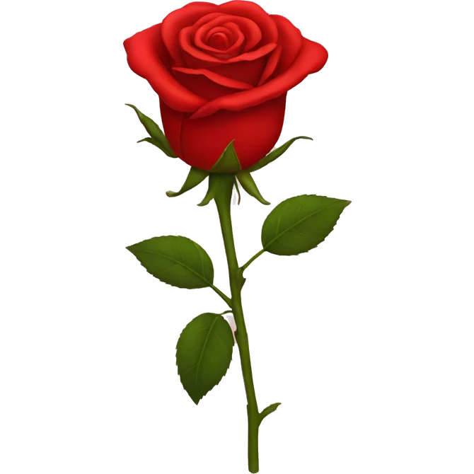 red rose emoji