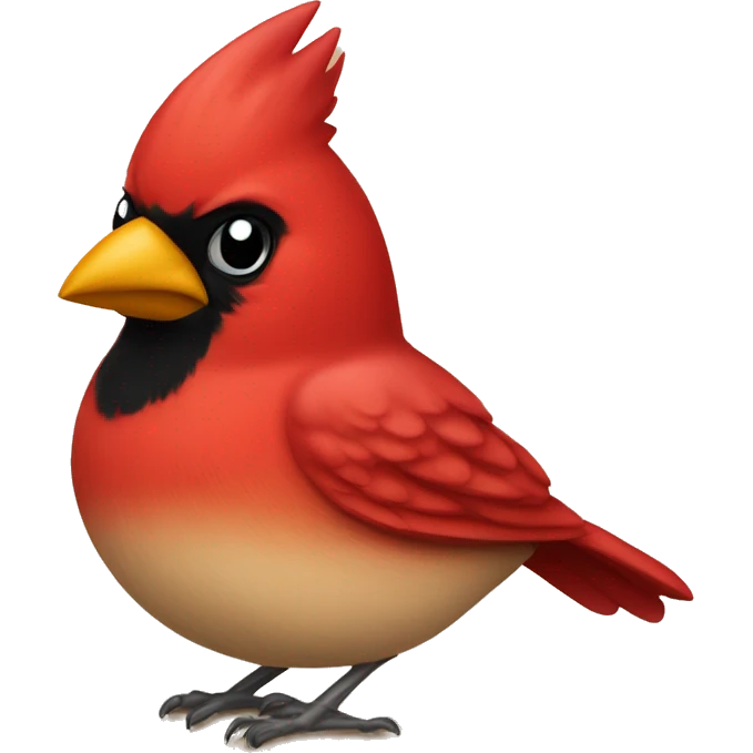 Cardinal bird with the letters PSA on it  emoji