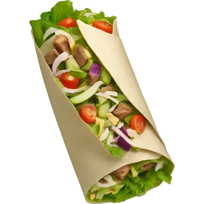 salad wrap emoji