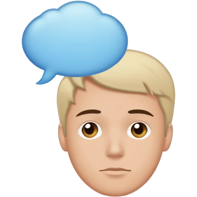 Person with thought bubble emoji