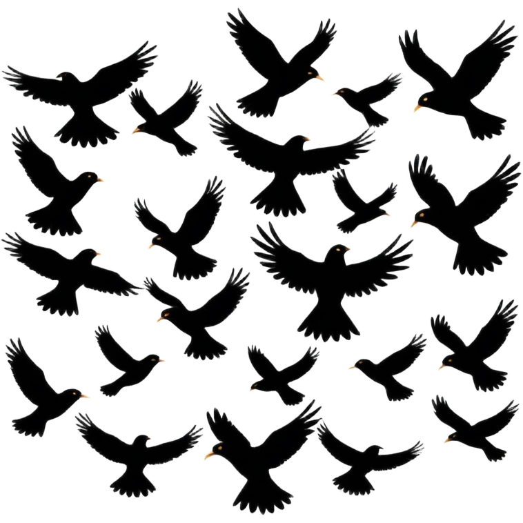 birds flying emoji